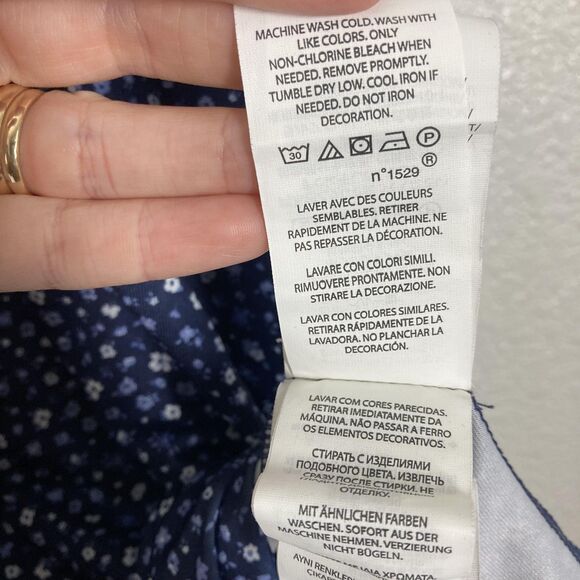 RLX Ralph Lauren Polo Shirt Mens Extra Large Navy Blue Floral Golf Performance - Picture 9 of 15